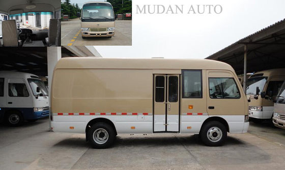Trung Quốc Hydraulic Brake Transport Minivan Diesel Coaster Vehicle With 65L Fuel Tank nhà cung cấp